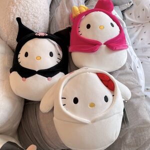 Set of 3 hello kitty Sanrio squishmallows new